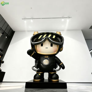 Tượng mô hình cậu bé không gian hiện đại bằng sợi thủy tinh gia cường nhựa (FRP) tùy chỉnh bán buôn, nhân vật hoạt hình sáng tạo dùng làm đạo cụ sự kiện thương mại, quà tặng doanh nghiệp - Product Image 4