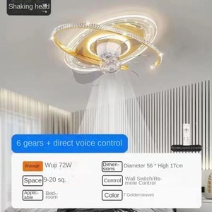 Modern projetado silencioso inteligente LED ventilador de freqüência variável controle remoto balançando a cabeça para o quarto das crianças para uso doméstico