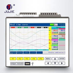 Registrador de datos de temperatura Humedad Presión Voltaje Corriente Registrador de datos en tiempo real con USB 1-16 canales PT100 K B J 4-20mA 0-5V - Product Image 2