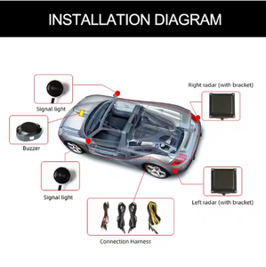 Blind Spot <strong>Detection</strong> <strong>System</strong> Installation Motorcycle Truck Blind Spot <strong>Detection</strong> <strong>System</strong> With radar Sensor and Sound Light Warning - Product Image 5