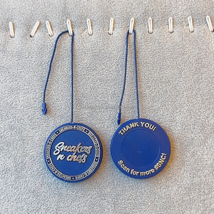 Free Design Custom Embossed Brand Logo Sneaker Lockable Plastic Seal <strong>Hang</strong> Tags <strong>String</strong> Shoes Watch Garment <strong>Hang</strong> Tag <strong>String</strong> <strong>Loop</strong> - Product Image 3