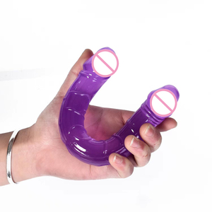 Females Masturbation <strong>Sex</strong> <strong>Toys</strong> Adult Erotic Double Headed Big Penis Soft TPE Artificial Realistic Dildo for Woman Man - Product Image 6