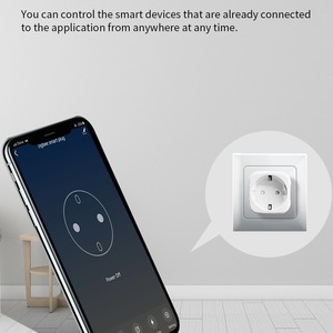 Enchufe inteligente EU zigbee3.0 Enchufe europeo conectado a la puerta de enlace inteligente Control de voz con relé Medición de 16A - Product Image 5
