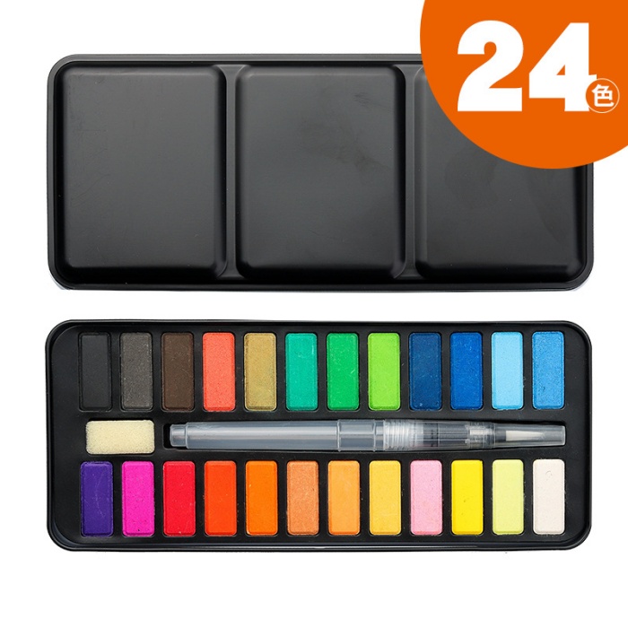 Boîte en fer noir 24 couleurs