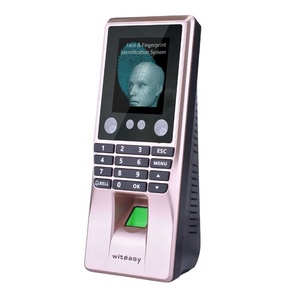 Máquina de control de acceso de puerta RS485 TCP/IP con software gratuito basado en Web con escáner de huellas dactilares faciales