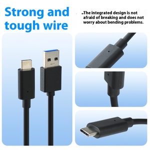 สายดาต้า USB3.1 Type-C 5Gbps พร้อมแจ็กเก็ต PVC ยาว1เมตรชาร์จ3A ฮาร์ดไดรฟ์ USB ไปยังหูฟังโทรศัพท์ที่รองรับ Type-C - Product Image 4