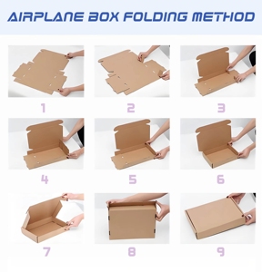 Thương Hiệu Tùy Chỉnh Quà Tặng Bao Bì Các Tông Sóng Máy Bay Hộp Vận Chuyển Hộp Số Lượng Lớn Hoa Jar Vận Chuyển Hộp Cho Pre Cuộn Bao Bì - Product Image 6