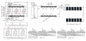 Display a LED SMD 0.2 pollici sette cifre Tripple segmento sottile Led digitale 7 segmento - Product Image 3