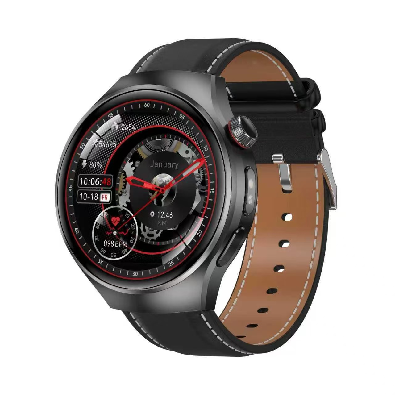 Cuir marron noir