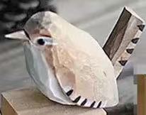 Yellow thin bird