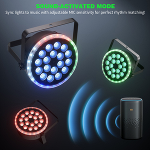 U'King 80W RGBW 4IN1 Led Par ışık projektör Led etkisi sahne ışık ayıklayacaktır parti kulübü Par Can ışık - Product Image 5