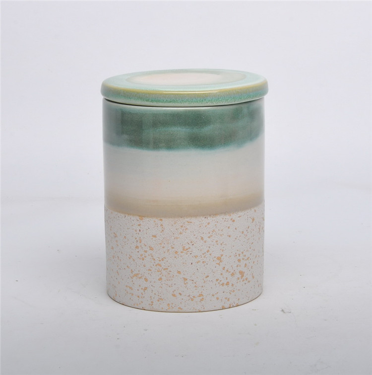 Hot sale european candle holder tea light holder ceramic candle canister for gifts and crafts