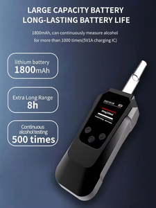 <strong>Alcohol</strong> Detector High Precision Semiconductor <strong>Sensor</strong> Breath Tester Quick LCD Display for <strong>Alcohol</strong> Detection - Product Image 2