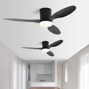 Lámpara de ventilador de techo LED regulable 3Cct personalizada con luz 110-120V función reversible de diseño moderno de lujo y control remoto