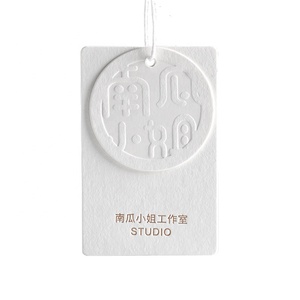 <strong>Custom</strong> LOGO different shape square round hang <strong>tag</strong> with cotton nylon <strong>string</strong> - Product Image 6