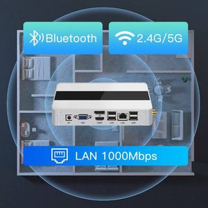 Custodia in alluminio pieno di decima generazione Intel Celeron N5095 processore Quad Core Wifi Linux Oem portatile Nuc Mini Pc Box Computer - Product Image 3