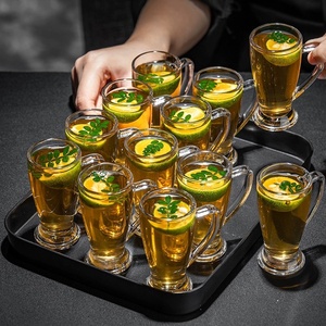 Creative Mini Beer Mug Shot Glass Set Small Irish <strong>Cups</strong> Thickened Cocktail Craft Beer Glass With Handle - Product Image 5