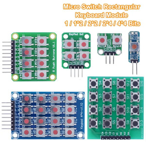 Micro Switch 1*2/2*2/2*4/4*4 <strong>Matrix</strong> Keyboard 8-bit Button Independent Button MCU External Expansion Keyboard Module - Product Image 5