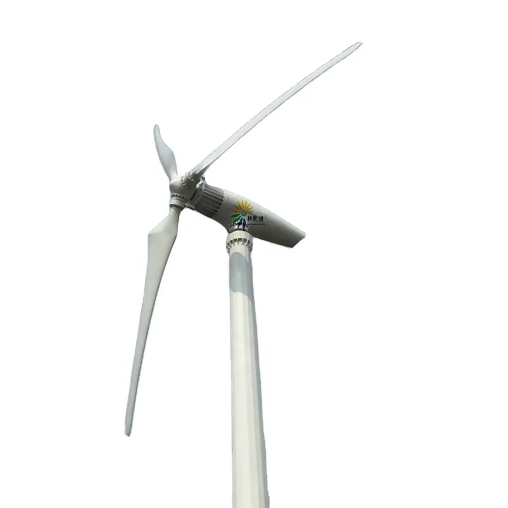 אישור CE 10KW גנרטור טורבינת רוח אופקי מבוקר טווח עם להבי FRB 3.75 מטר