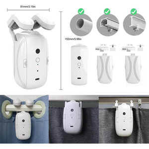Abridor de cortina automático inteligente, 1 pieza con aplicación/Wifi/temporizador/Sensor de luz automático por voz, agregar puertas de enlace para Google Alexa sin control remoto - Product Image 4