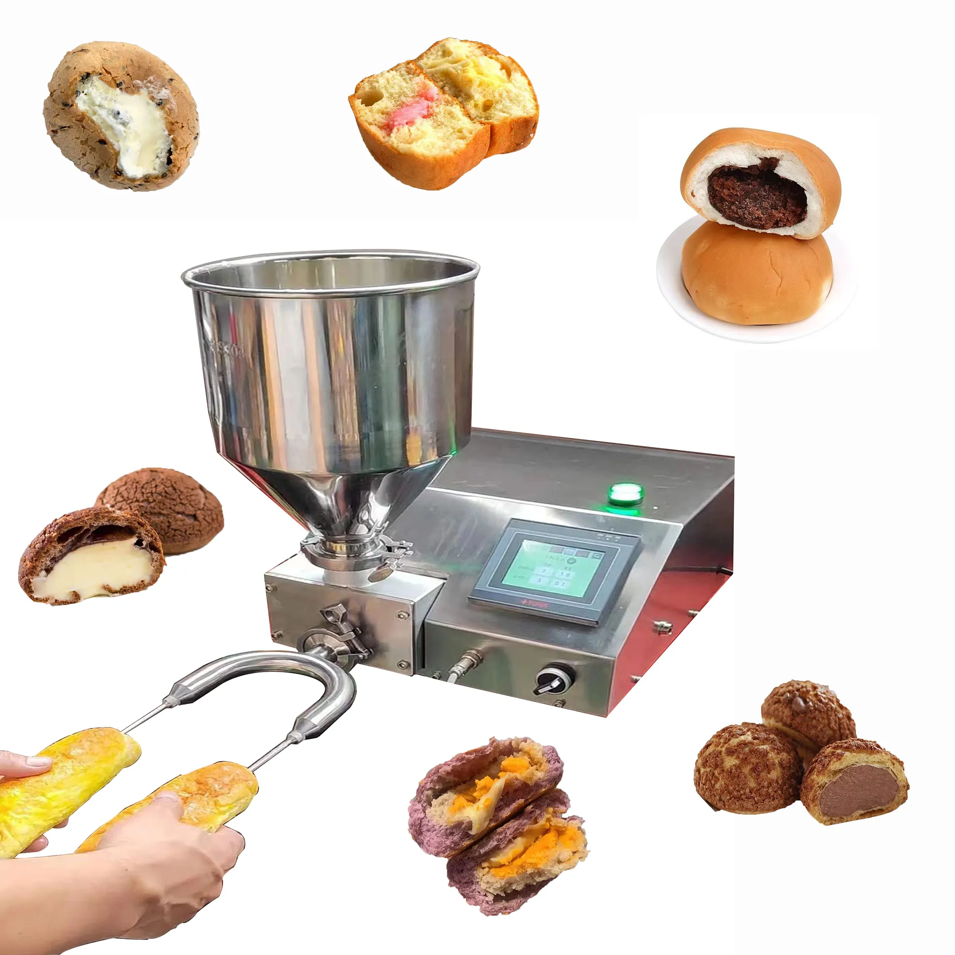Máquinas para pequenas ideias do negócio máquina do fabricante do queque máquina enchimento creme cosmético