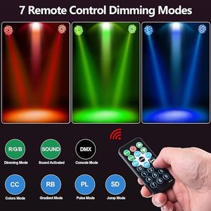 Bühnen lichter 36 LED Par Lights RGB 10 Modi Sound Aktivierte Fernbedienung DMX Uplights für Events Hochzeits feier Bar Spotlight - Product Image 4