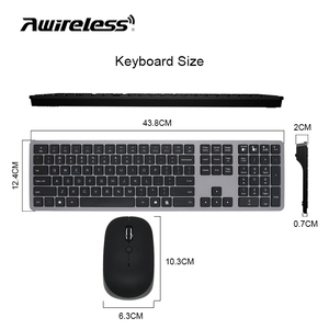 Clavier Et Souris Par <strong>bluetooth</strong> Souris Et Clavier <strong>bluetooth</strong> Cordless <strong>Keyboard</strong> and Mouse Set <strong>for</strong> <strong>Raspberry</strong> <strong>Pi</strong> dell Inspiron 1525 - Product Image 2