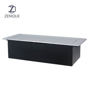 Enchufe de escritorio multifuncional de alta calidad, toma de corriente de aluminio con cable para mesa de conferencia, enchufe europeo - Product Image 4