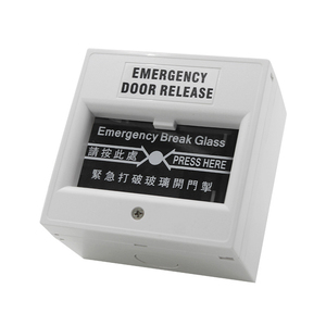 Interruttore di rottura ripristinabile in vetro verde premere il pulsante di allarme per edificio di uscita antincendio punto di rilascio della porta di emergenza - Product Image 1