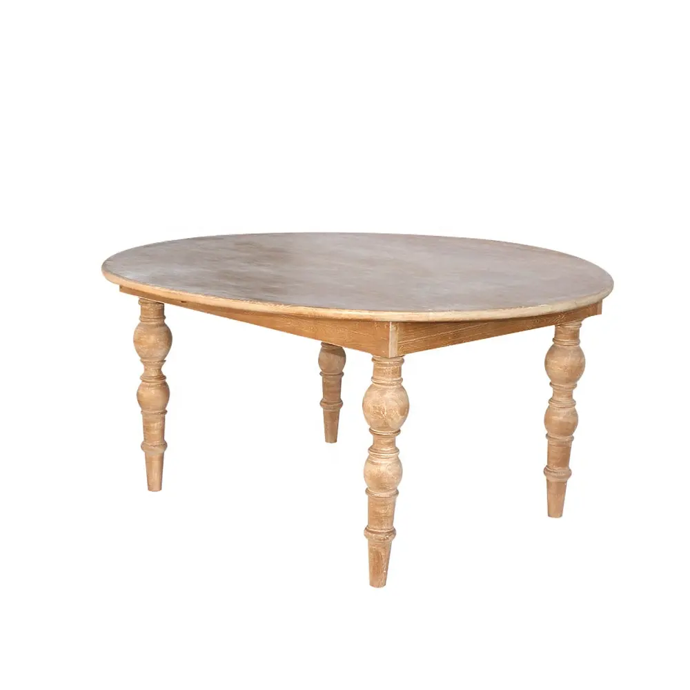 Mesa de comedor de madera sólida, mesa de granja plegable para boda, evento, boda, precio directo de fábrica, venta al por mayor