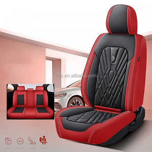 Özelleştirilmiş 2025 spor stil all-package araba koltuğu Cushions11 adet evrensel deri koltuk kapakları kırmızı siyah <span class=keywords><strong>Napa</strong></span> havalandırmalı deri