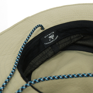 2023 Mùa Hè Mới Ngoài Trời Đi Bộ Đường Dài Màu Rắn Quân Đội Màu Xanh Lá Cây Xô Hat Với Chuỗi Tùy Chỉnh Ngư Dân Hat - Product Image 6