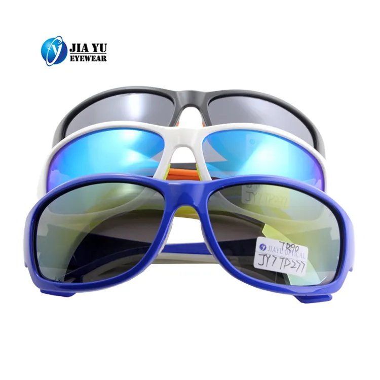 Gafas de sol con borde completo de colores personalizadas, montura de PC antideslizante, gafas de sol clásicas extremas para correr, deportes, hombres