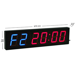 4 \ "Mini LED intervallo riposo Timer alternabile intervallo programmabile ripetizione Fitness palestra conto alla rovescia orologio da palestra Crossfit Timer - Product Image 1
