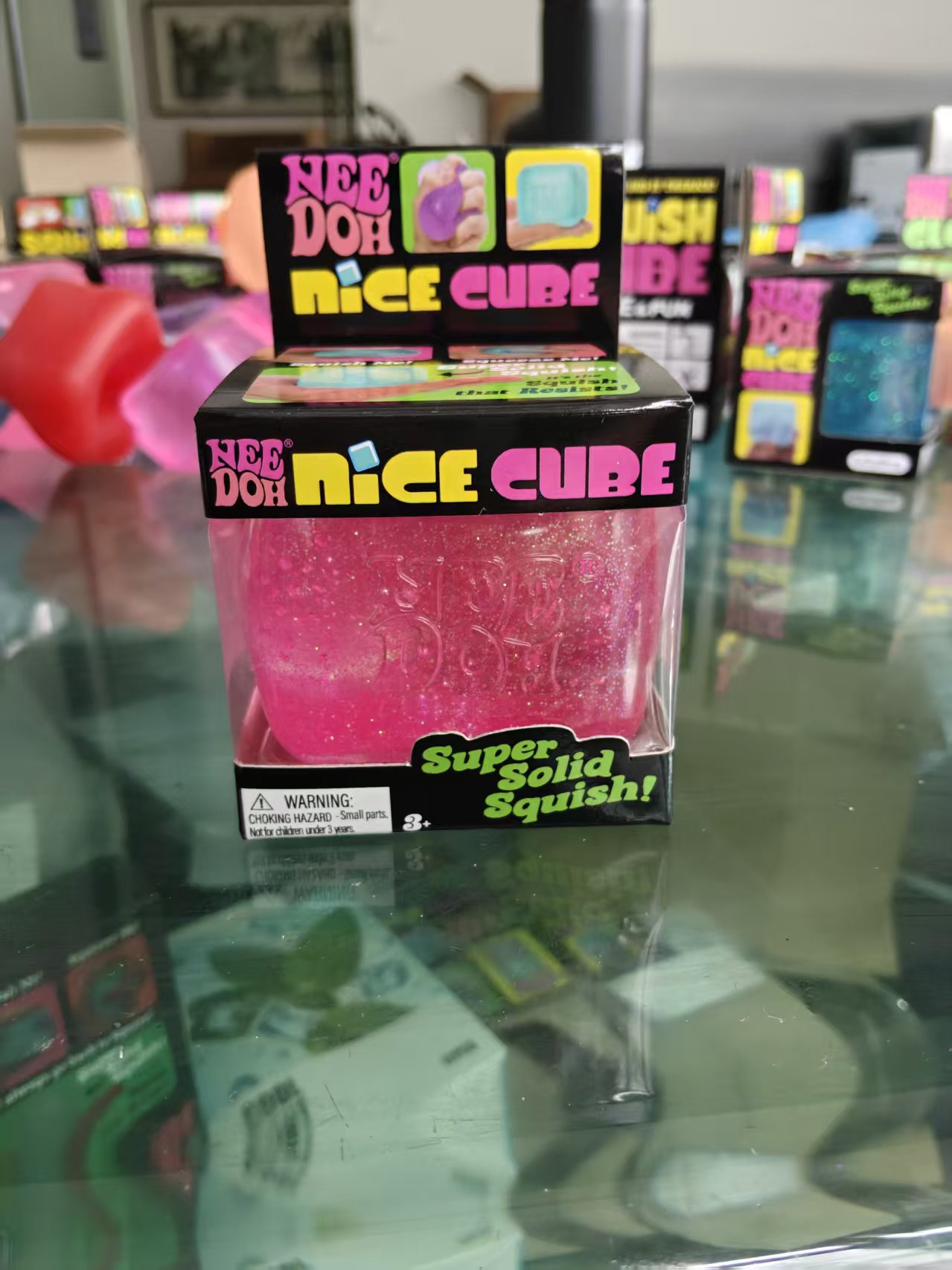 glitter squishy pink