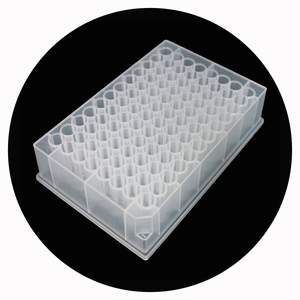 <strong>Yongyue</strong> Medical Laboratory Consumables 96 Well Microtiter Transparent Plates U Bottom 1.2ml PP Customizable OEM Lab Supplies - Product Image 1