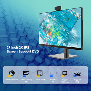 27インチビジネスデスクトップコンピュータリフティングベース付きオールインワンPC I3 I5 I7 Aio LCDディスプレイ1K 2K 4K DVD内蔵デスクトップPC - Product Image 3