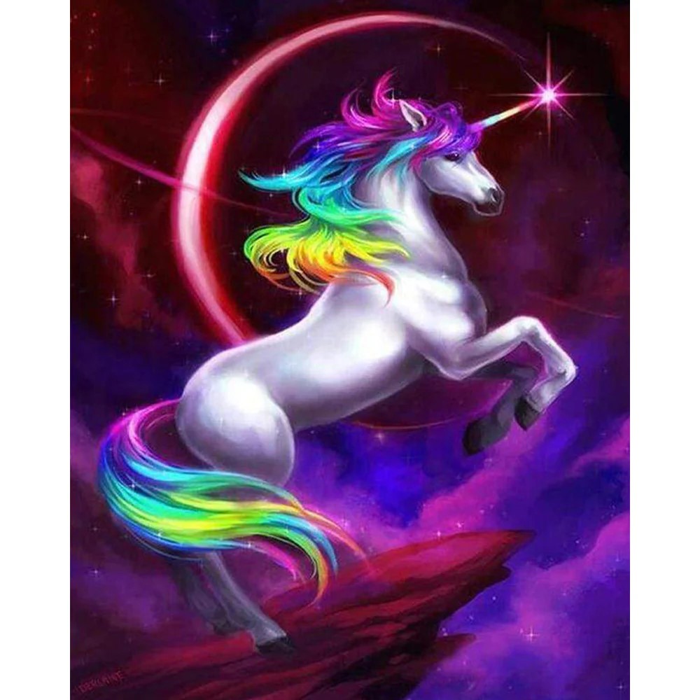 Unicornio colorido