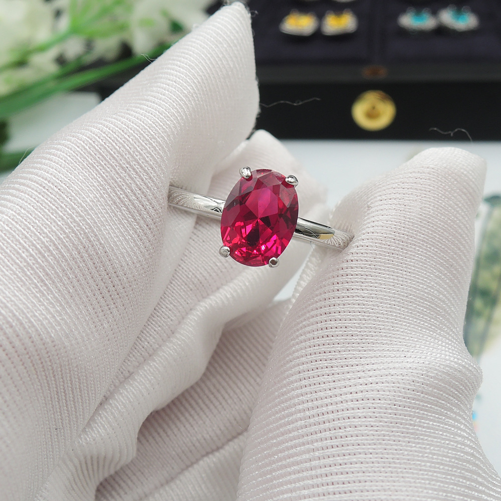 Red corundum