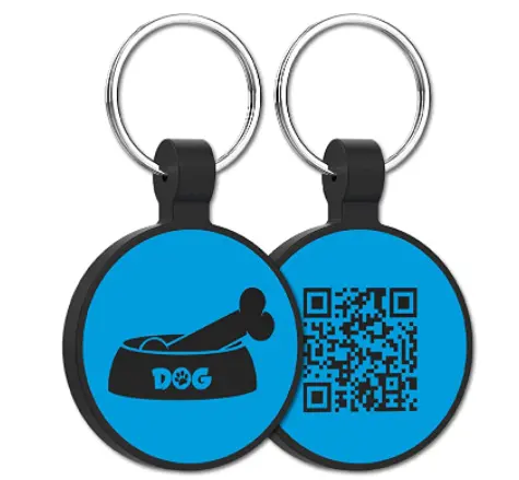 Targhette identificative per animali domestici in Silicone personalizzate con codice QR per cani o gatti
