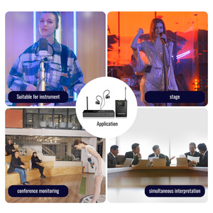 For Takstar WPM-300 10-Channel Digital Wireless In-Ear <strong>Monitor</strong> System 1 Transmitter 4 Receiver Ribbon Microphone for Stage Churc - Product Image 6