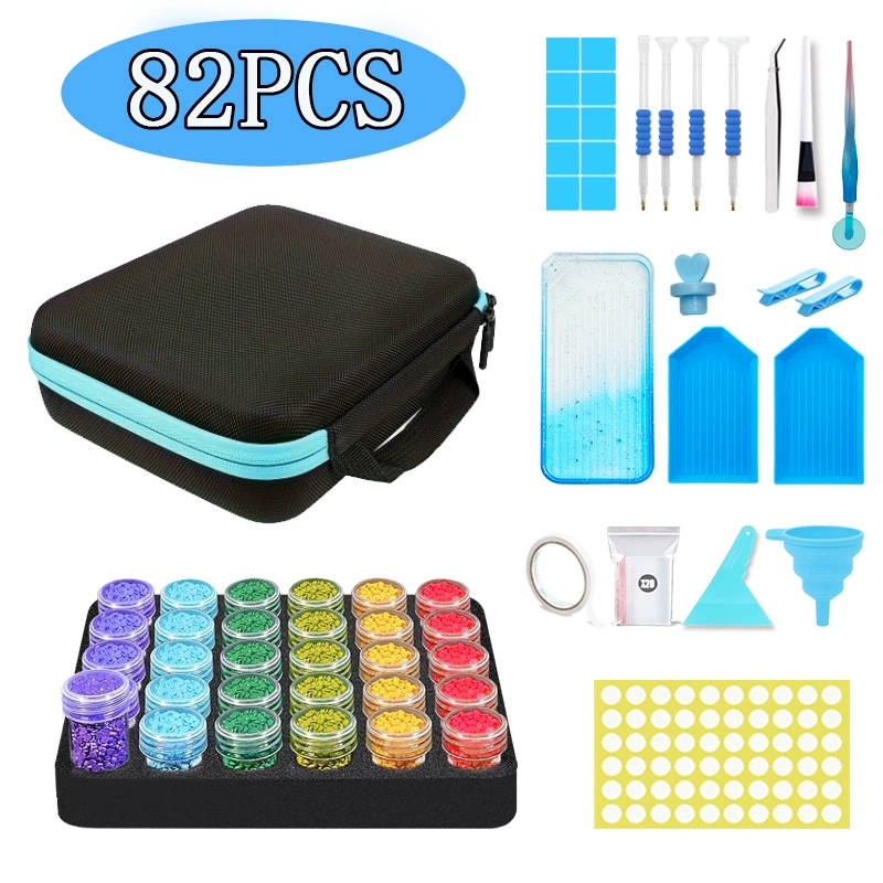 Gradient Blue 82 PCS Blue Zipper