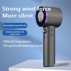 พัดลมทำความเย็นขนาดเล็กชาร์จได้หลายองศาลม100องศาใหม่ฤดูร้อนพัดลมพกพา USB แบบพกพาพร้อมระบายความร้อนด้วยน้ำแข็ง - Product Image 3
