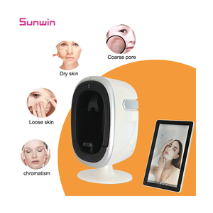 Escáner facial de espejo mágico portátil 3D AI Detector facial Presión inteligente Inteligencia Analizador de piel artificial Uso clínico