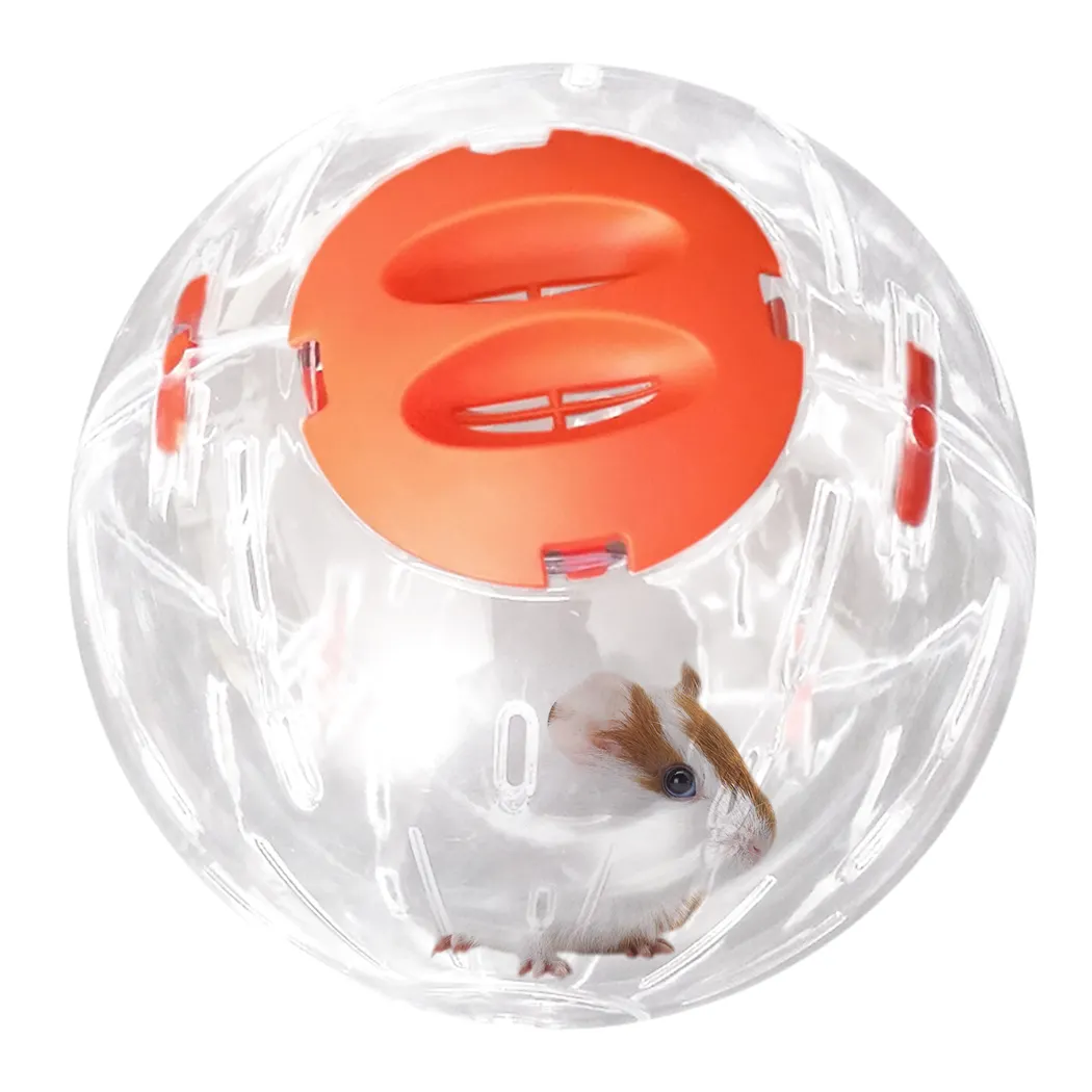 Hamster Breath able Clear Ball ohne Halterung Hamster Toy Pets Produkt Kleiner Laufball 3 Farben Kunststoff Fit für kleine Haustiere