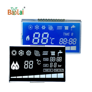 Display LCD monocromatico personalizzato con display a 7 segmenti personalizzato display a 8 cifre monocromatico display LCD