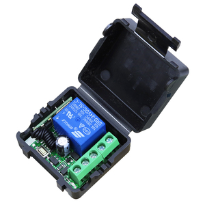 Small 1 CH Wireless Remote <strong>Control</strong> 433 MHz 315 MHz Garage Door Opener Receiver with Cover 12V DC Gate Application Learning Code - Product Image 6