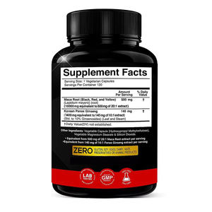 Private Label Male Enhancer Booster Powerful Extract <strong>Panax</strong> Ginseng Maca Root <strong>Capsule</strong> for Men - Product Image 2
