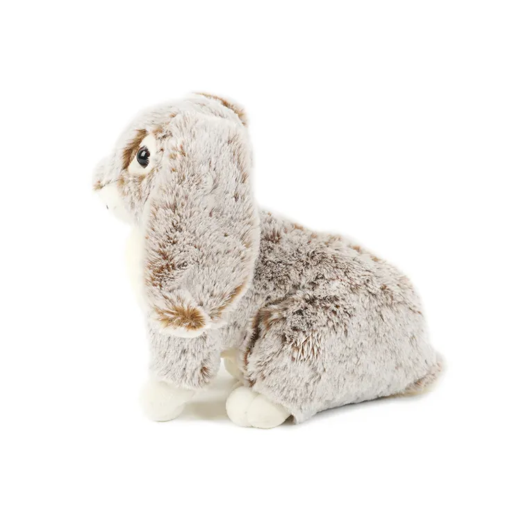 Chất Lượng Cao Vải Màu Xám Mềm Bunny Rabbit Plush Đồ Chơi Nhồi Bông