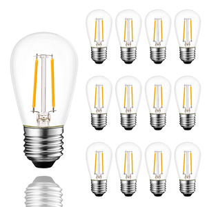 2024 noel dekoratif 1W / 2W E26 / E27 temizle/Amber RGB renkli PC/cam S14 ampul LED dize tatil aydınlatma - Product Image 1